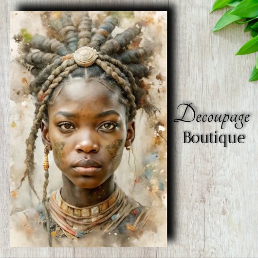 Aarde Prinses Decoupage Tissuepapier
