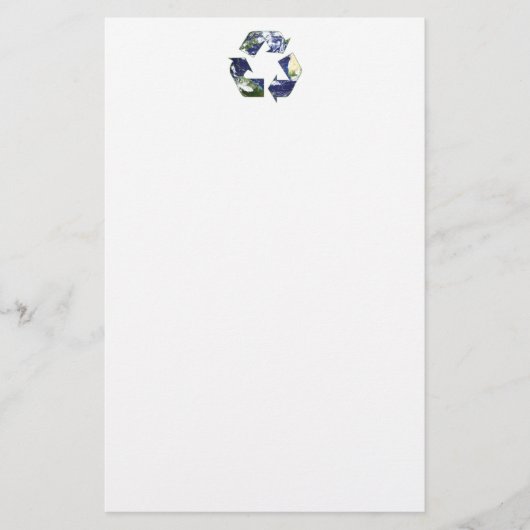 Aarde - Recycling Briefpapier (Voorkant)