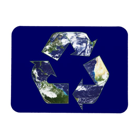 Aarde - Recycling Magneet (Horizontaal)