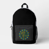 aarde redden bedrukte rugzak (Voorkant)