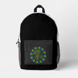 aarde redden bedrukte rugzak