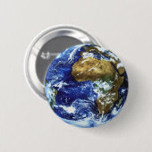 Aarde Ronde Button 5,7 Cm (Voorkant /achterkant)