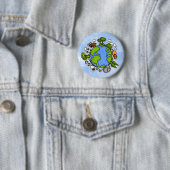 aarde ronde button 5,7 cm (In situ)