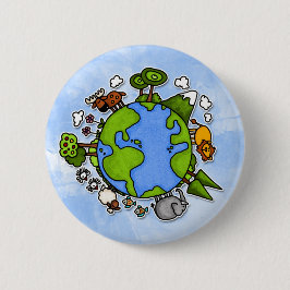 aarde ronde button 5,7 cm