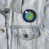 Aarde Ronde Button 5,7 Cm (In situ)