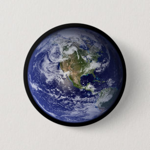 Aarde Ronde Button 5,7 Cm