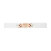 Aarde Rustieke Bloemen Boheemse Terracotta Modern Uitnodigingen Wikkel (Vlak)