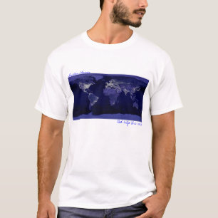 Aarde 's nachts t-shirt