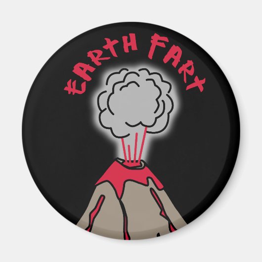 Aarde scheet vulkaan magneet (Voorkant)