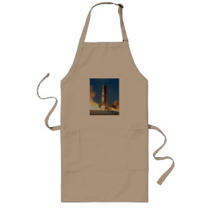 Aarde schudt als Saturnus V naar maan blaast Lang Schort