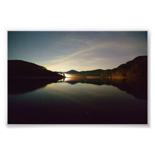 Aarde spiegelt de sterren foto afdruk (Voorkant)