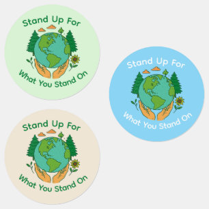 Aarde stickers verzorgen