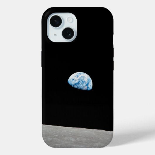 Aarde stijgt boven de maanhorizon. Case-Mate iPhone case (Achterkant)