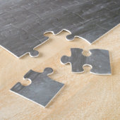 Aarde stijgt boven de maanhorizon. legpuzzel (Zijkant)