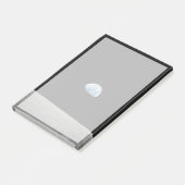 Aarde stijgt boven de maanhorizon. post-it® notes (Schuin)