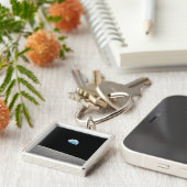 Aarde stijgt boven de maanhorizon. sleutelhanger (Zijkant)