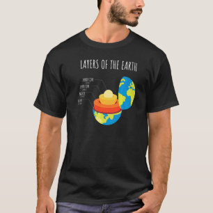 Aarde-stuwlagen van de Aarde-geologiewetenschap T-shirt