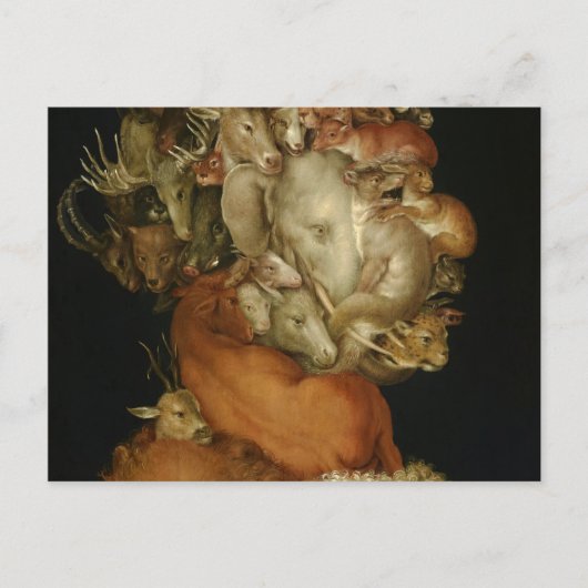 Aarde, Terra, 1570, door Giuseppe Arcimboldo Briefkaart (Voorkant)