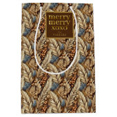 Aarde Tonen Kerst Merry Patroon # 21 ID1009 Medium Cadeauzakje (Voorkant)