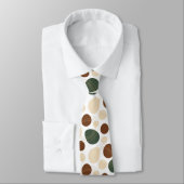 Aarde toont organisch vormpatroon stropdas (Gebonden)