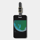 Aarde uit de ruimte bagagelabel (Voorkant verticaal)