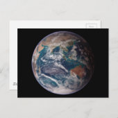 Aarde uit de ruimte briefkaart (Voorkant / Achterkant)