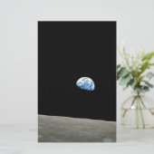 aarde uit het ruimte universum van de maan briefpapier (Staand voorkant)