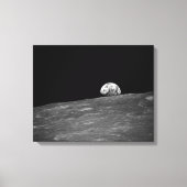 Aarde van Apollo 8 Moon Mission Canvas Afdruk (Voorkant)