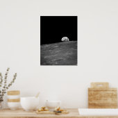 Aarde van Apollo 8 Moon Mission Poster (Keuken)