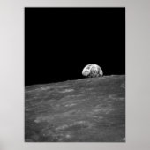 Aarde van Apollo 8 Moon Mission Poster (Voorkant)