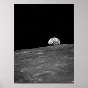 Aarde van Apollo 8 Moon Mission Poster
