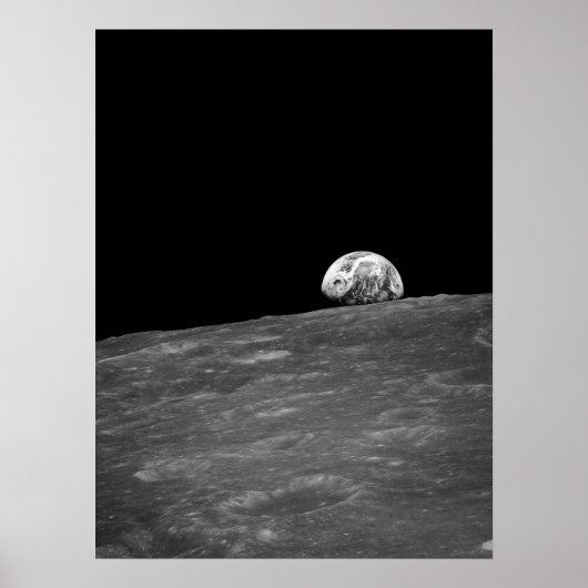 Aarde van Apollo 8 Moon Mission Poster (Voorkant)