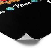 Aarde van de Aarde Dag van de Vrede Poster (Hoek)