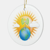 AARDE VAN DE CELTOREN KERAMISCH ORNAMENT (Links)