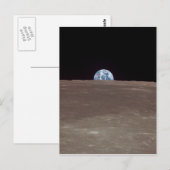 Aarde van de maan briefkaart (Voorkant / Achterkant)