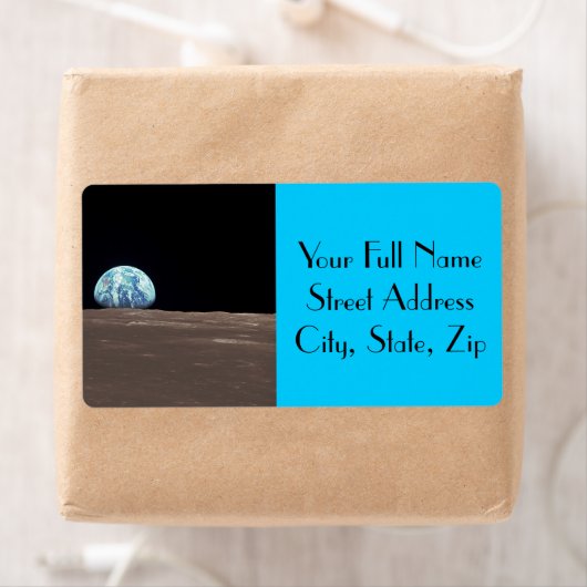 Aarde van de maan etiket (Insitu)