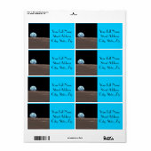 Aarde van de maan etiket (Full Sheet)