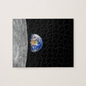 Aarde van de planeet over Moon Legpuzzel (Horizontaal)