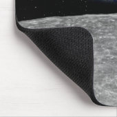 Aarde van de planeet over Moon Muismat (Hoek)