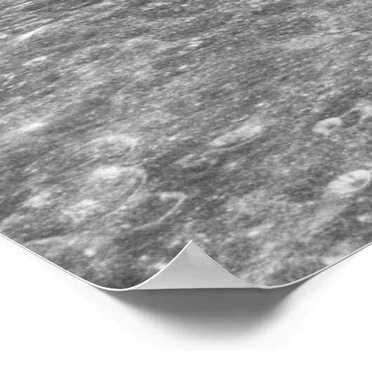 Aarde van de planeet over Moon Poster (Hoek)