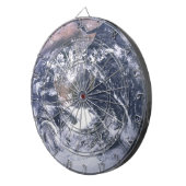 Aarde van de planeet vanaf dag van de ruimtevaart dartbord (Voorkant Rechts)