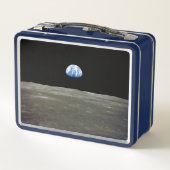 Aarde van maan in zwarte ruimte: aardopgang (Achterkant)