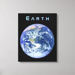 Aarde van Ruimte Canvas Afdruk