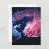 Aarde van Satelliet Briefkaart (Voorkant / Achterkant)