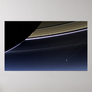 Aarde van Saturn Poster