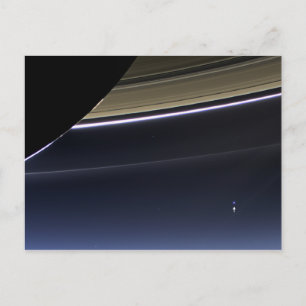 Aarde vanuit Saturnus Briefkaart