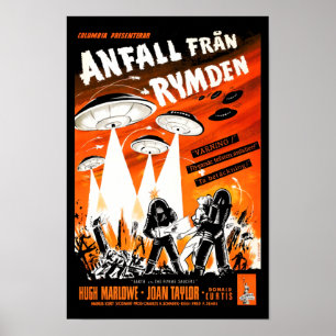 Aarde versus vliegende schotels poster