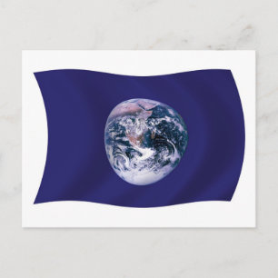 Aarde Vlag Ansichtkaart Briefkaart