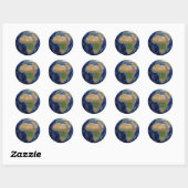 Aarde wereldbol Afrika stickers (Vel)