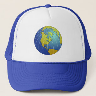Aarde-Wereldbol Trucker Pet